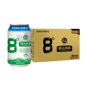 青岛 崂山啤酒 崂山8度330ML*24听*2件 券后64.8元包邮