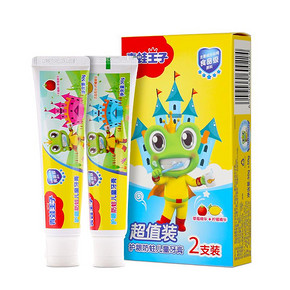 FROGPRINCE 青蛙王子 儿童防蛀牙膏 2支装 11.9元