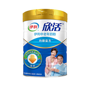 伊利 中老年奶粉 900g 58.17元
