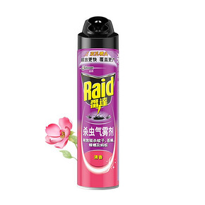 雷达杀虫气雾剂清香600ml灭蟑螂杀苍蝇 喷雾剂杀虫剂家用灭虫喷雾 *2件 30.8