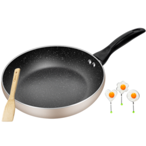 Midea 美的 MP-CJ24Fry302 麦饭石不粘锅 金色 24cm 19.5元包邮（前500名）