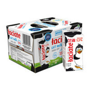 Laciate 兰雀 全脂3.5%fat纯牛奶 200ml*12盒 ￥19.66