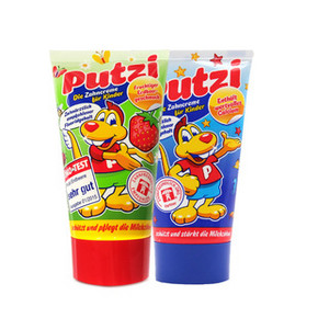限用户：putzi 儿童牙膏 可吞咽 1-7岁 50ml/支 3.56元包邮