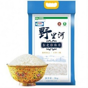 天猫 野里河 大米 东北珍珠米 5KG *4件 90.6元包邮（需用券，合22.65元/件）