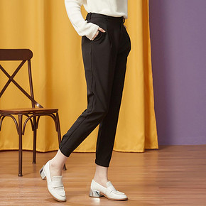 Meters bonwe QB753804 女士束脚九分裤 39.9元