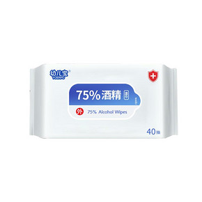 幼儿宝 75%酒精消毒擦片 40抽 5.9元包邮