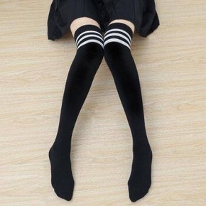 天猫 Langsha 浪莎 LF1012 女士日系过膝袜 12.8元包邮