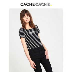 CacheCache 5608002201 女士七分袖圆领上衣 25元