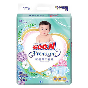 大王（GOO.N） 婴儿尿裤 花信风环贴系列 M66片 129元