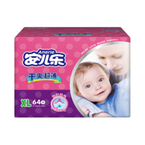 88VIP：Anerle 安儿乐 干爽超薄纸尿裤 XL64片 *2件 96.24元（合48.12元/件）