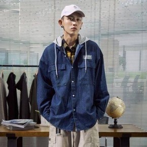 天猫 唐狮 624310015413 男士牛仔工装外套 80元包邮