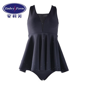 安莉芳女士裙式分体泳衣蝴蝶结美背礼服款温泉泳衣ES0935 871.1元