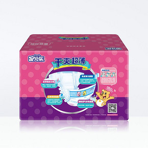 88VIP！ Anerle 安儿乐 干爽超薄纸尿裤 M78片 ￥46.41