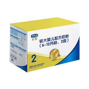 君乐宝纯金装2段四联包较大婴儿奶粉 6-12个月 1600g 97.09元