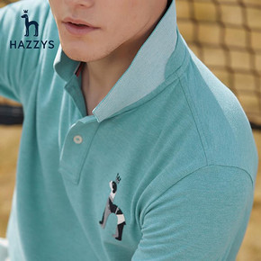 ￥555包邮 Hazzys 哈吉斯 ASTZE08BE09y 韩版潮流男士短袖T恤