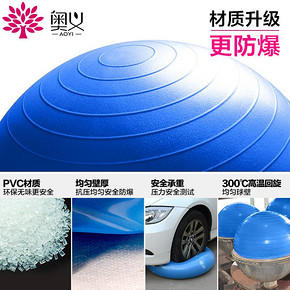 奥义 健身瑜珈球 55cm 送5件套 14.8元