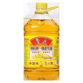 鲁花 5S压榨 一级花生油 4L 102元