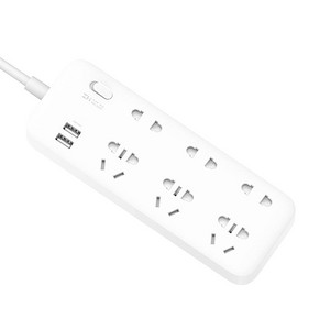 ZMI 紫米 新国标6AC 2USB插排 （快充18W） 59元