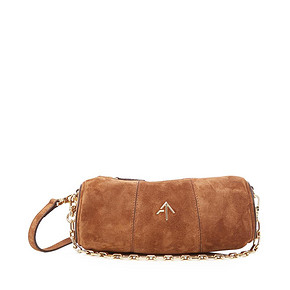 MANU ATELIER/马努 20春夏Mini Cylinder棕色牛皮女包单肩手提包 2601元