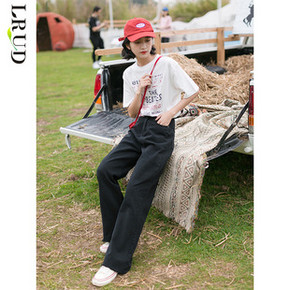 LRUD 3AG2792# 女士黑色牛仔裤 69.9元