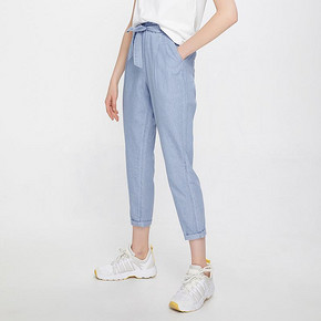 CacheCache蝴蝶结港味宽松七分老爹裤 84.4元