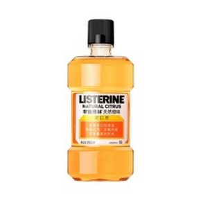 LISTERINE 李施德林 天然橙味 漱口水 250ml *3件 45.99元（合15.33元/件）