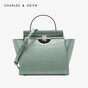 CHARLES & KEITH CK2-50780937 女士鳄鱼纹手提单肩包 236.55元