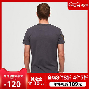 英国Superdry极度干燥T恤男圆领短袖休闲印花上衣春夏潮 199.00元