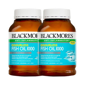 61预售、88VIP：BLACKMORES 澳佳宝 omega-3无腥味深海鱼油 400粒*2瓶 188.1元包邮