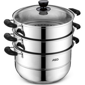 1日0点、61预告：ASD 爱仕达 WGNS1528 不锈钢三层蒸锅 28cm 69.5元（前1小时，限10