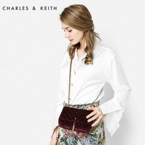 CHARLES＆KEITH CK2-20840103 丝绒斜挎小方包 *2件 342.28元包邮（合171.14元/件）