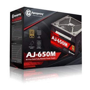 1日0点：Apexgaming 艾湃电竞 AJ-650M 额定650W 全模组电源（80PLUS金牌） 379.05元包