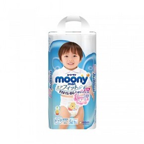 天猫 1日0点：Moony 婴儿拉拉裤 男宝 XL38片 *3件 148.49元