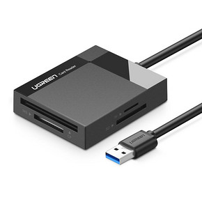 绿联读卡器四合一sd卡tf/cf千ms高速usb3.0安卓type-c手机电脑两用转换器otg多功