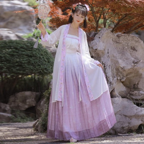 诺兰缘 nly-009 汉服齐腰襦裙三件套 98元