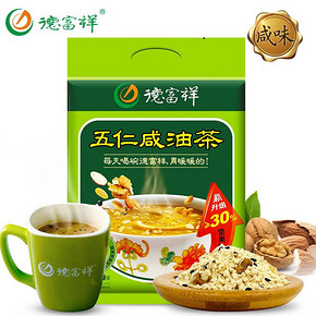 德富祥油茶陕西果仁油茶早餐代餐粉五仁咸680g*2袋 *6件 291.8元（合48.63元/件
