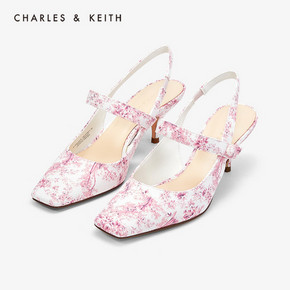 历史低价：CHARLES＆KEITH CK1-61680049 方头细高跟鞋凉鞋女 *2件 低至119.54元/件