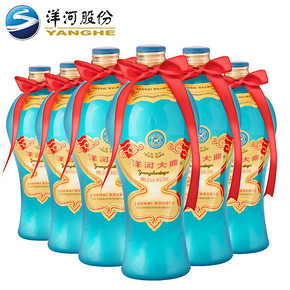 洋河大曲42度500ml x6 洋河官方旗舰店 浓香型白酒 198.47元
