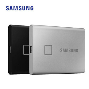 三星USB3.2高速金属T7 TOUCH移动固态硬盘1T指纹识别加密外置迷你 1599元