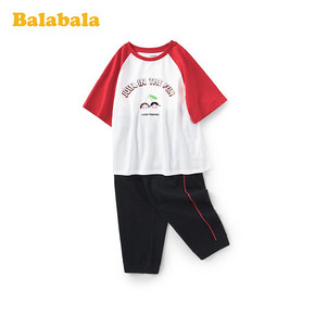 Balabala 巴拉巴拉 女童运动套装 低至87元