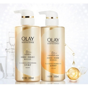 OLAY 玉兰油 烟酰胺沐浴露套装（莹亮300ml+滋养300ml） *2件 99元包邮（合49.5元/