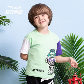 安踏（ANTA） 男小童短袖t恤 115元