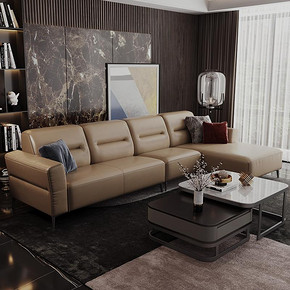 CHEERS 芝华仕 2003 意式轻奢贵妃转角沙发 四人位+角位 5599元