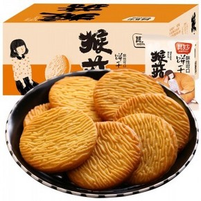 天猫 其妙 猴菇饼干 500g 5.1元包邮（需用券、可使用农场红包）