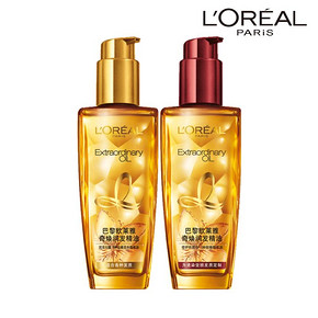 16日0点、616预告： L'OREAL PARIS 巴黎欧莱雅 奇焕润发精油 100ml*2瓶 （赠同款 10