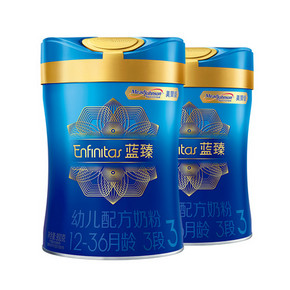 616预告、历史低价：MeadJohnson Nutrition 美赞臣 蓝臻 幼儿配方奶粉 3段 900g 2罐 