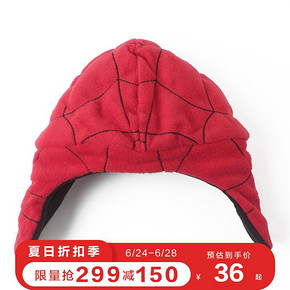 Gap男幼童蜘蛛侠飞行帽474681 漫威联名保暖护耳男宝宝帽子 44元