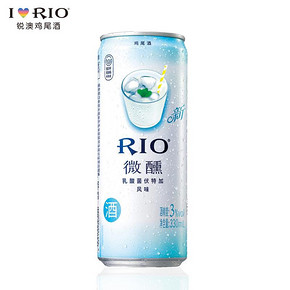 RIO锐澳鸡尾酒套装洋酒女士网红预调酒3度微醺330ml*10罐正品整箱 67元