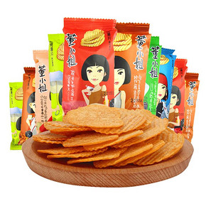 小王子董小姐10包多口味网红薯片好吃休闲零食膨化礼包大礼包 *2件 18.9元（