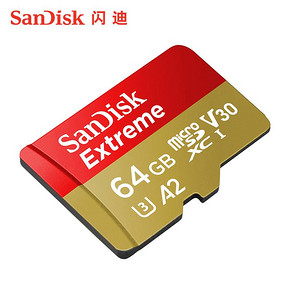 闪迪64g内存卡高速手机MicroSD存储卡64g行车记录仪相机通用tf卡 sandisk正品大